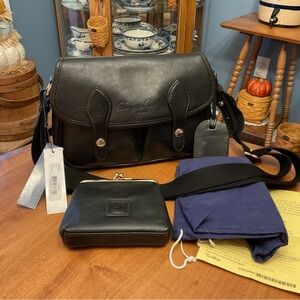 Dooney & Bourke Black Florentine Crossbody Ellie Bag and wallet